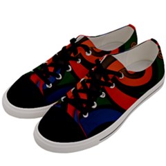 Simple Batik Patterns Men s Low Top Canvas Sneakers by Sapixe