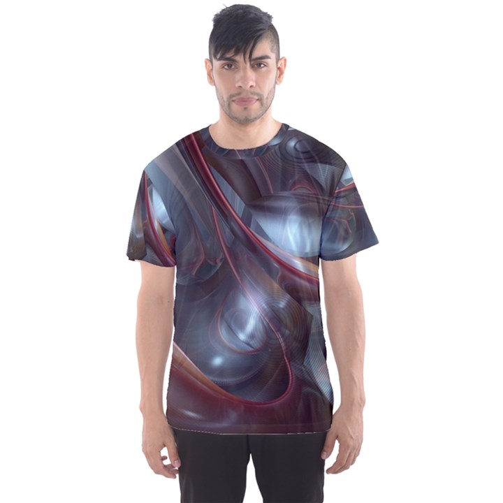 Shells Around Tubes Abstract Men s Sports Mesh Tee