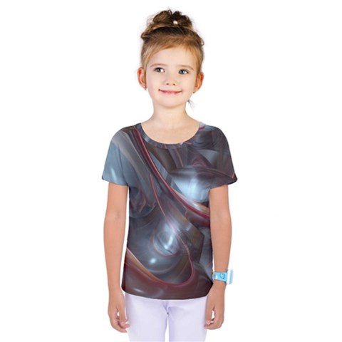 Shells Around Tubes Abstract Kids  One Piece Tee by Sapixe