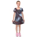 Shells Around Tubes Abstract Kids  Short Sleeve Velvet Dress View1