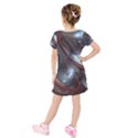 Shells Around Tubes Abstract Kids  Short Sleeve Velvet Dress View2