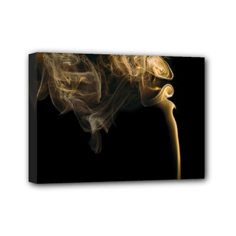 Smoke Fume Smolder Cigarette Air Mini Canvas 7  X 5  by Sapixe