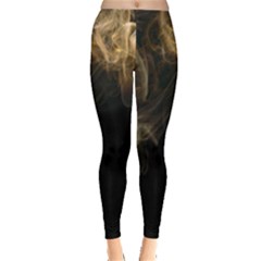 Smoke Fume Smolder Cigarette Air Leggings  by Sapixe