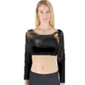 Smoke Fume Smolder Cigarette Air Long Sleeve Crop Top View1