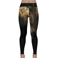 Smoke Fume Smolder Cigarette Air Classic Yoga Leggings by Sapixe