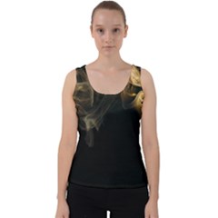 Smoke Fume Smolder Cigarette Air Velvet Tank Top by Sapixe