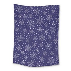 Snowflakes Pattern Medium Tapestry by Sapixe