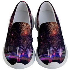 Singapore The Happy New Year Hotel Celebration Laser Light Fireworks Marina Bay Kid s Lightweight Slip Ons by Sapixe