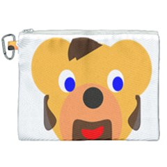 Solidarity Clipart Bear Head Teddy Bear Xmas Christmas Stuffed Animal Canvas Cosmetic Bag (xxl) by Sapixe