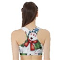 Snowman With Scarf Sports Bra with Border View2