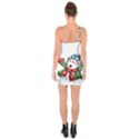 Snowman With Scarf One Soulder Bodycon Dress View2