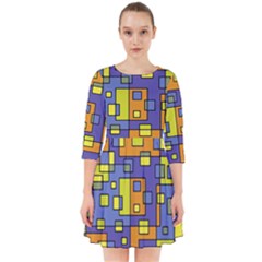 Square Background Background Texture Smock Dress by Sapixe