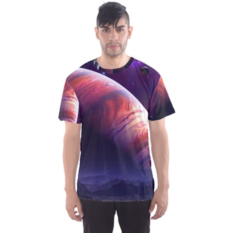 Space Art Nebula Men s Sports Mesh Tee by Sapixe