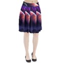 Space Art Nebula Pleated Skirt View1