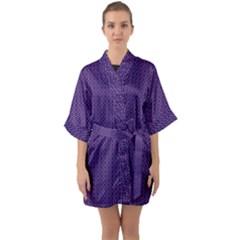 Cosmic Flowers Tiles Quarter Sleeve Kimono Robe by jumpercat