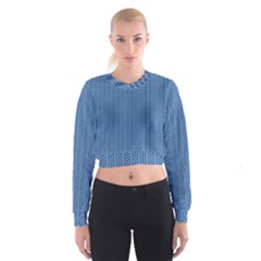 Star Flower Tiles Cropped Sweatshirt