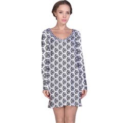 Abstract Shapes Long Sleeve Nightdress by jumpercat