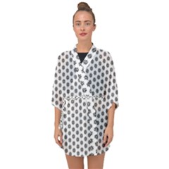 Abstract Pattern Half Sleeve Chiffon Kimono by jumpercat