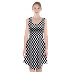 Checker Black And White Racerback Midi Dress by jumpercat