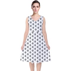 Abstract Pattern 2 V-neck Midi Sleeveless Dress  by jumpercat