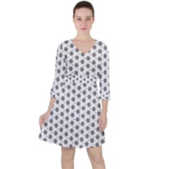 Abstract Pattern 2 Ruffle Dress