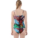 Big Coral Tree Cut Out Top Tankini Set View2