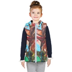 Big Coral Tree Kid s Hooded Puffer Vest