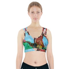 Big Coral Tree Sports Bra With Pocket by bestdesignintheworld