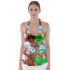 Coral Tree Blooming Babydoll Tankini Top by bestdesignintheworld