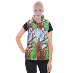 Coral Tree Blooming Women s Button Up Vest by bestdesignintheworld