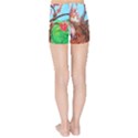 Coral Tree Blooming Kids Sports Shorts View2