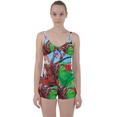 Coral Tree Blooming Tie Front Two Piece Tankini by bestdesignintheworld