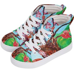 Coral Tree Blooming Kid s Hi-top Skate Sneakers by bestdesignintheworld