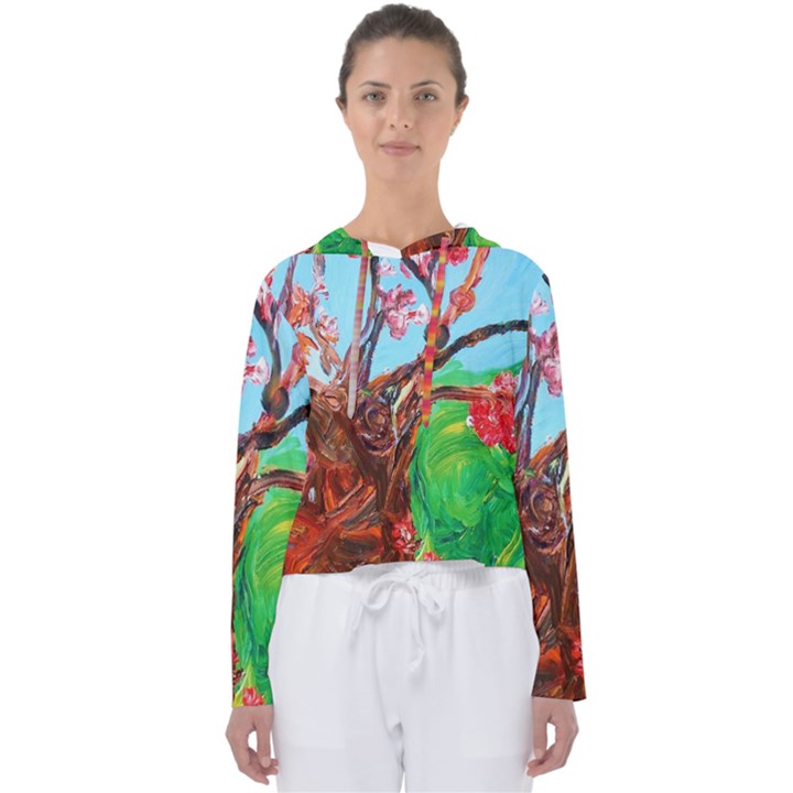 Coral Tree Blooming Women s Slouchy Sweat