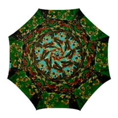 Coral Tree 1 Golf Umbrellas by bestdesignintheworld