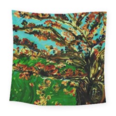 Coral Tree 1 Square Tapestry (large) by bestdesignintheworld