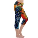 1 Butterfly 1 Capri Yoga Leggings View3