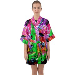 Triplets-1 Quarter Sleeve Kimono Robe by bestdesignintheworld