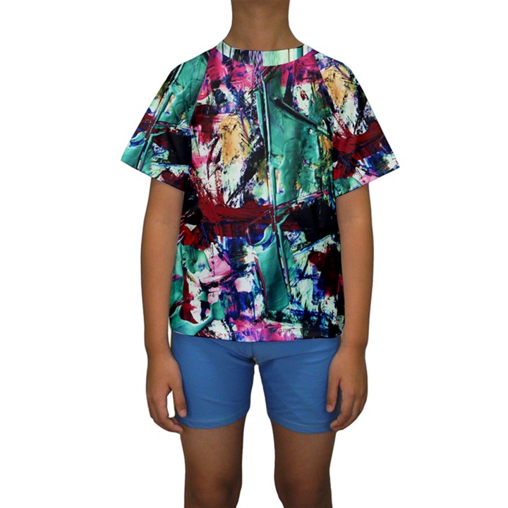 Combat Trans 4 Kids  Short Sleeve Swimwear