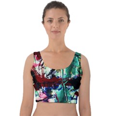 Combat Trans 4 Velvet Crop Top by bestdesignintheworld