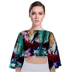 Combat Trans 4 Tie Back Butterfly Sleeve Chiffon Top by bestdesignintheworld