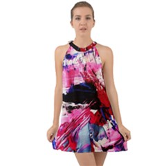 Combat Trans 7 Halter Tie Back Chiffon Dress by bestdesignintheworld