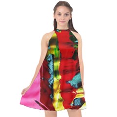 Totem 8 Halter Neckline Chiffon Dress  by bestdesignintheworld