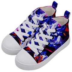 Cabin In The Mountain 1 Kid s Mid-top Canvas Sneakers by bestdesignintheworld