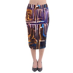 Ceramics Of Ancient Land 9 Midi Pencil Skirt by bestdesignintheworld