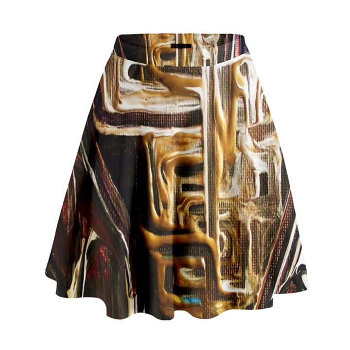 Ceramics Of Ancient Land 8 High Waist Skirt