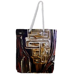 Ceramics Of Ancient Land 8 Full Print Rope Handle Tote (large) by bestdesignintheworld