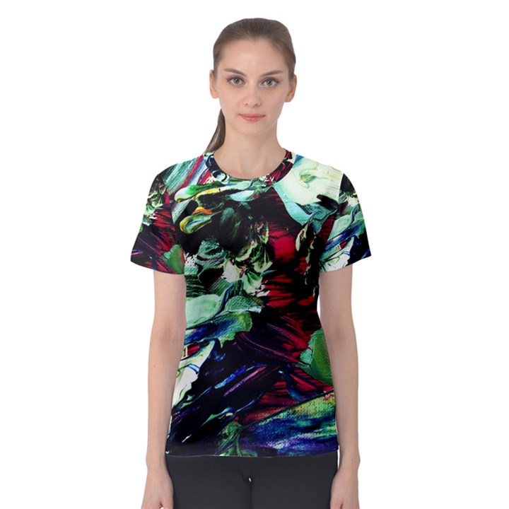 Cabin In The Mountain 4 Women s Sport Mesh Tee