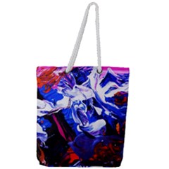 Cabin In The Mountain 1 Full Print Rope Handle Tote (large) by bestdesignintheworld