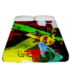 Balboa   Island On A Sand 20 Fitted Sheet (california King Size) by bestdesignintheworld